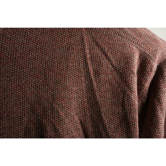 New Max Studio High Low Tunic Hoodie Women's Size L Red Funnel Neck Side Slit - Picture 7 of 10